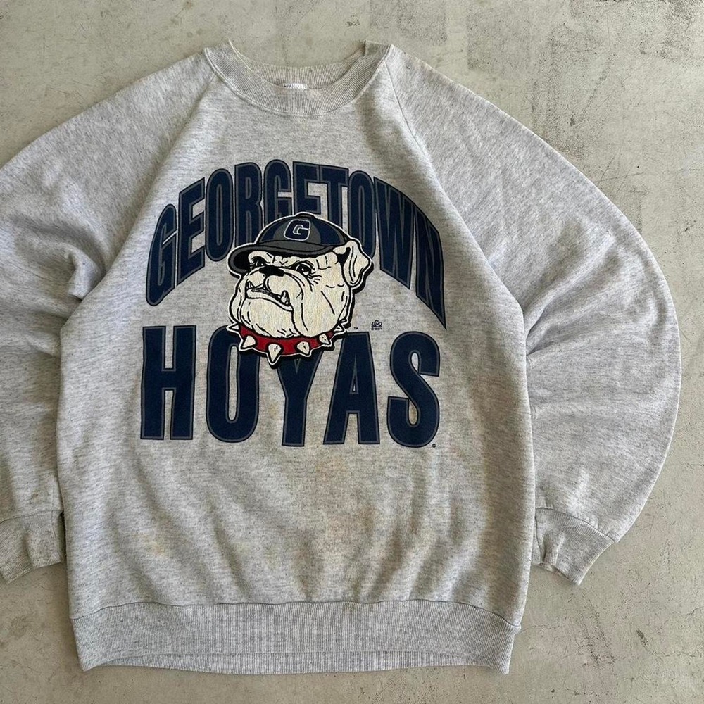 90s Vintage Georgetown Hoyas grey crewneck sweatshirt Size L